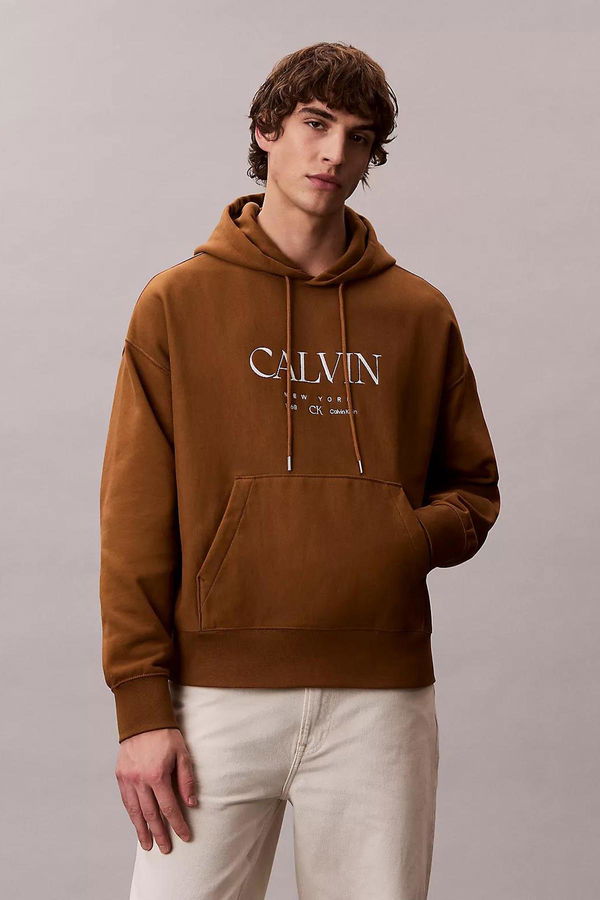 Calvin Klein Erkek Sweatshirt KAHVERENGI