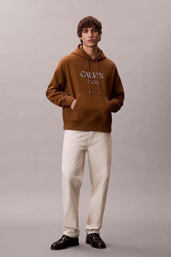 Calvin Klein Erkek Sweatshirt KAHVERENGI