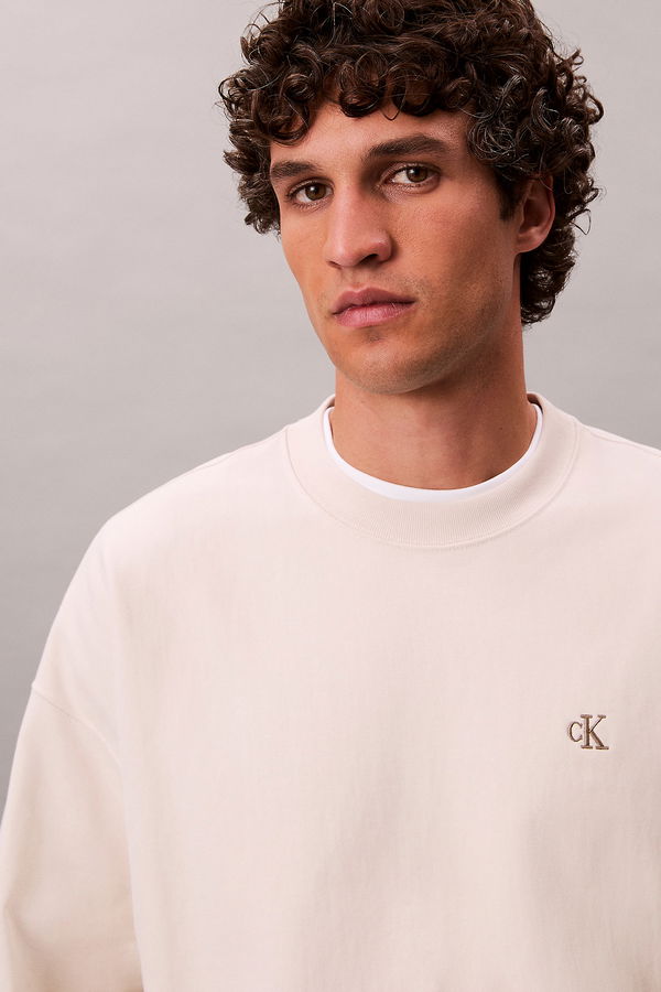 Calvin Klein Erkek Sweatshirt KREM Calvin Klein Erkek Sweatshirt KREM