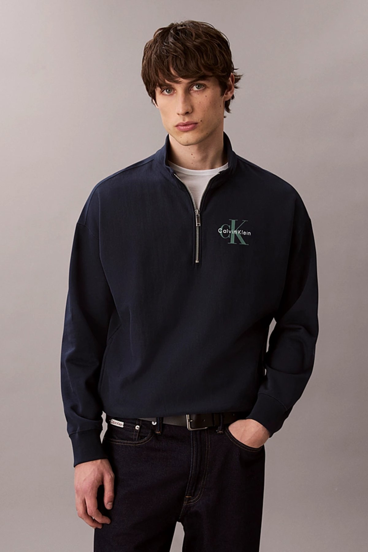 Calvin Klein Erkek Sweatshirt LACIVERT