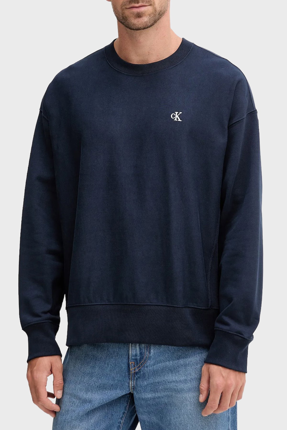 Calvin Klein Erkek Sweatshirt LACIVERT