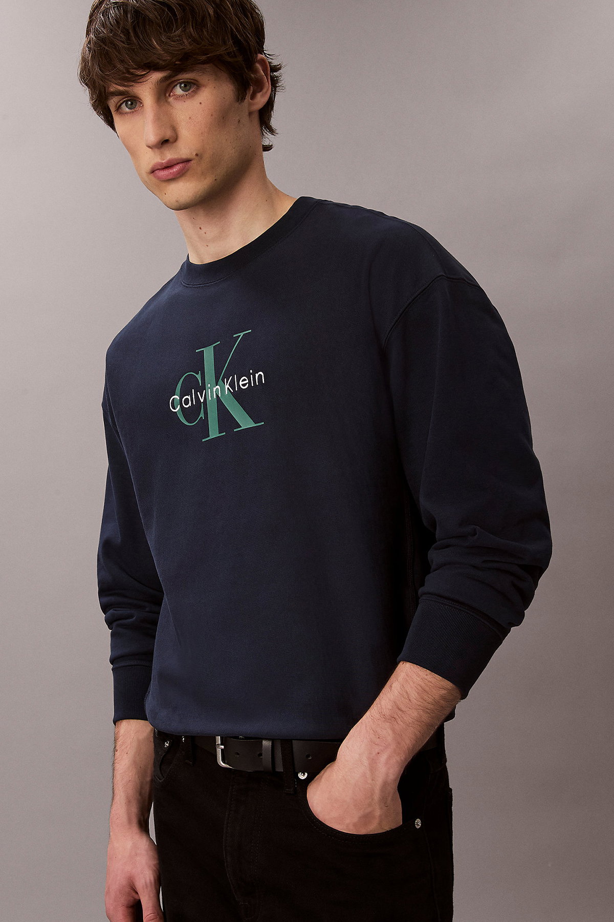 Calvin Klein Erkek Sweatshirt LACIVERT