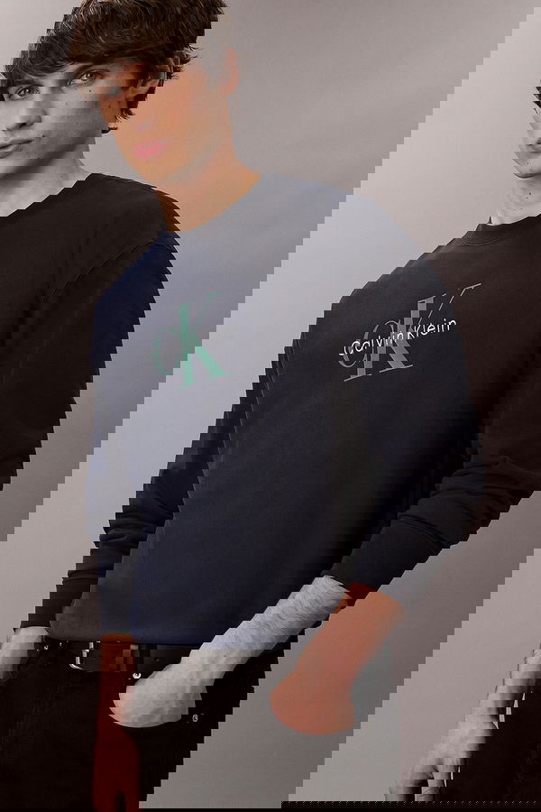 Calvin Klein Erkek Sweatshirt LACIVERT