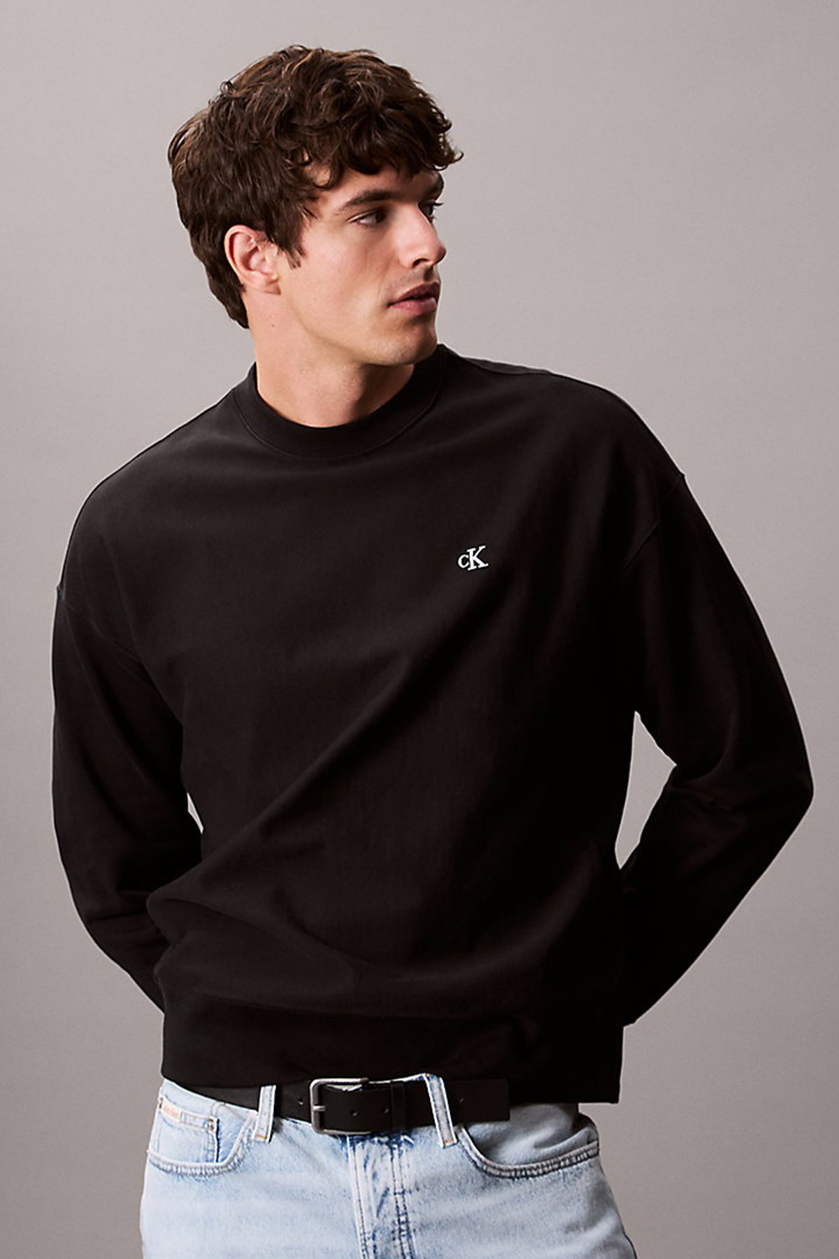 Calvin Klein Erkek Sweatshirt SIYAH