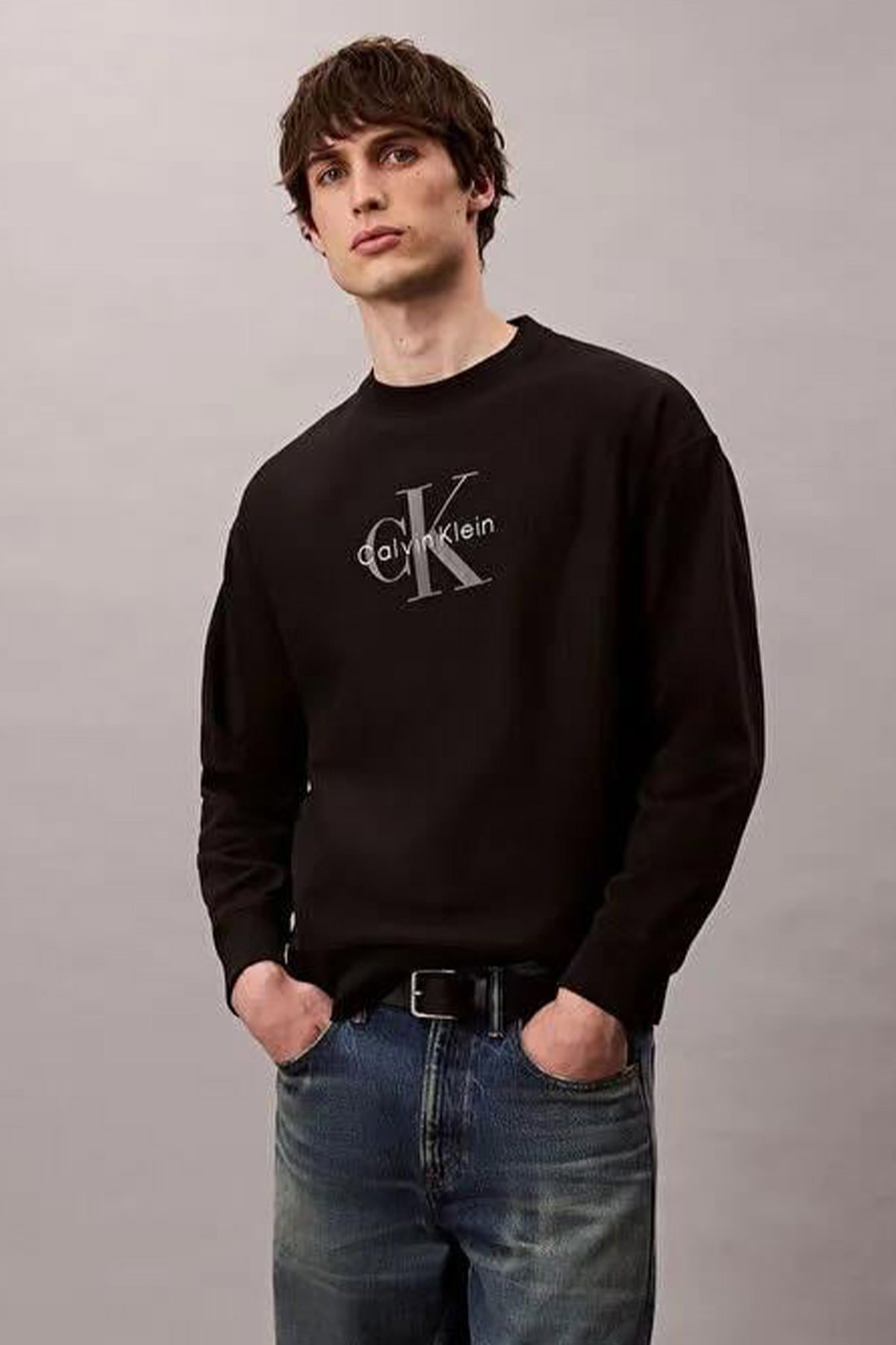 Calvin Klein Erkek Sweatshirt SIYAH