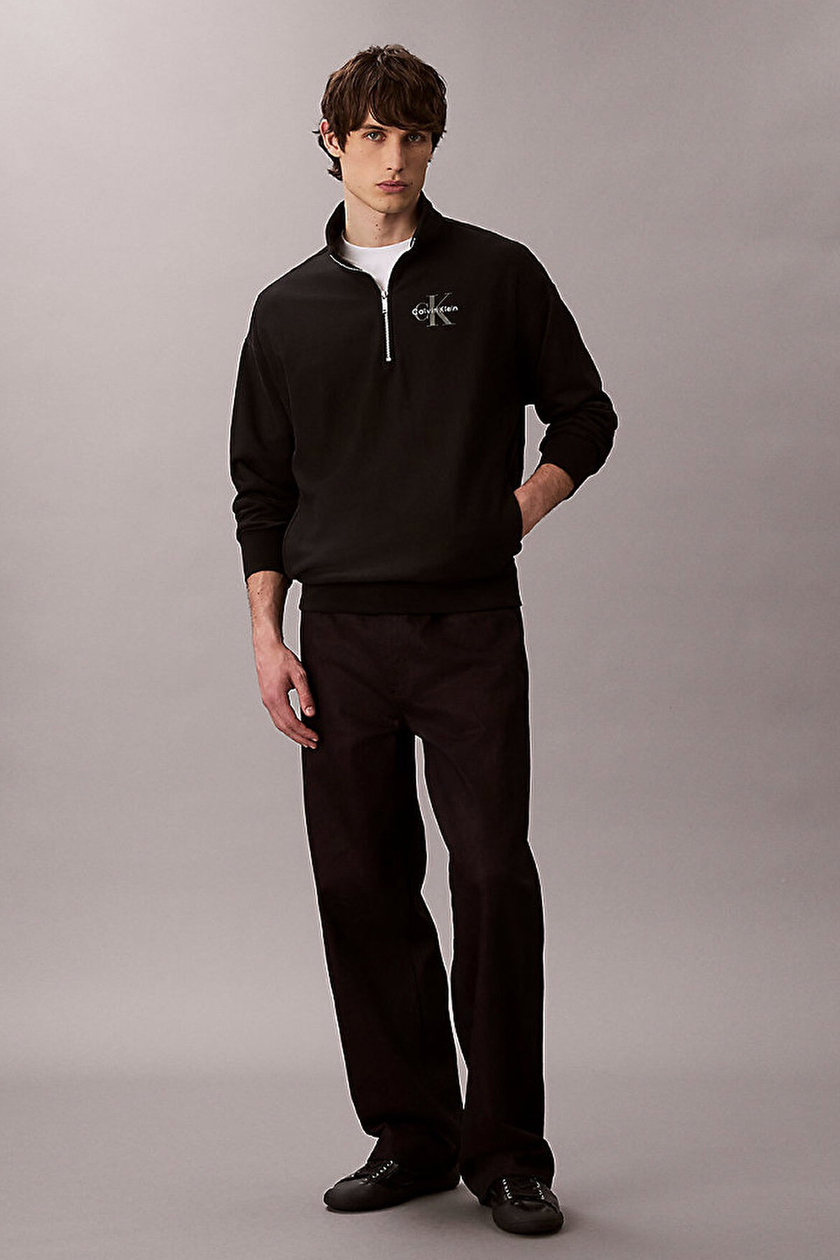 Calvin Klein Erkek Sweatshirt SIYAH