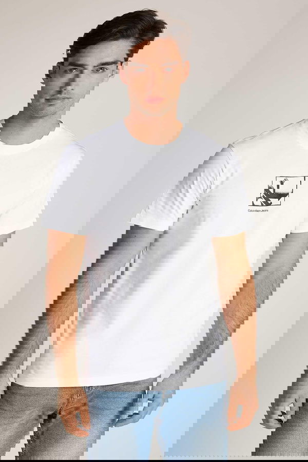 Calvin Klein Erkek T-shirt Beyaz Calvin Klein Erkek T-shirt Beyaz