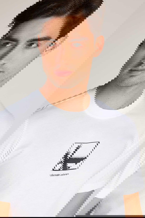 Calvin Klein Erkek T-shirt Beyaz