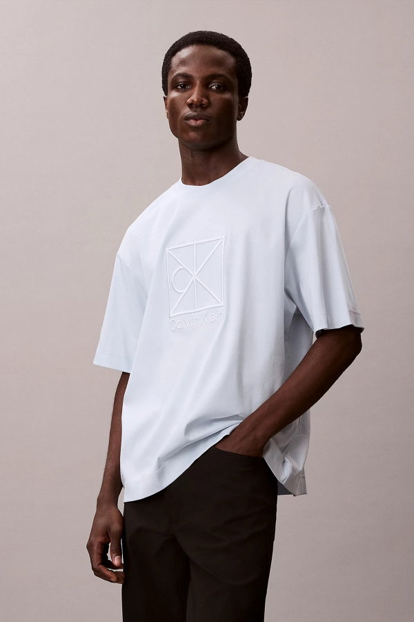 Calvin Klein Erkek T-shirt MAVI