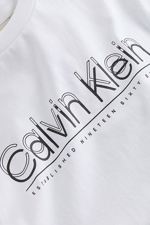 Calvin Klein Erkek T-shirt Whıte Calvin Klein Erkek T-shirt Whıte