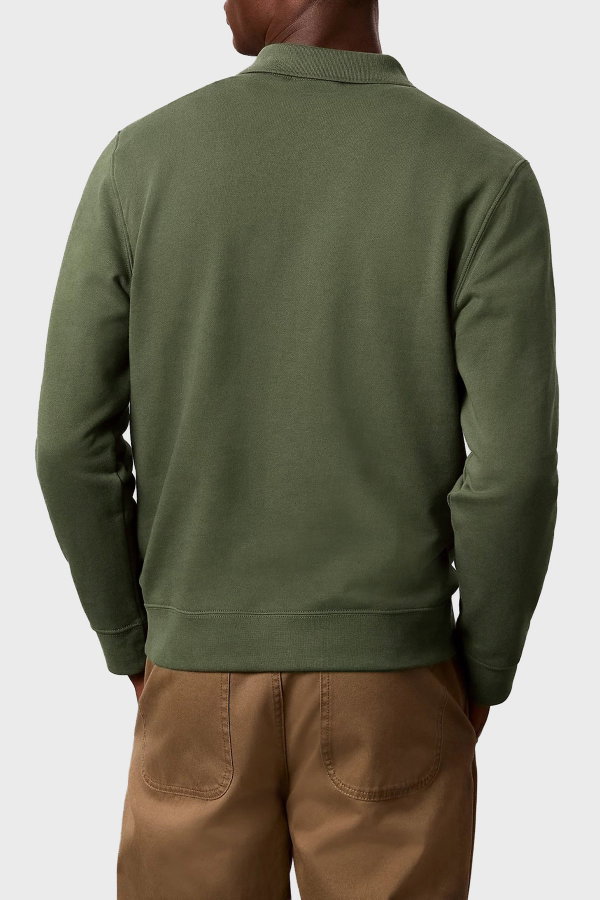 Calvin Klein Erkek Uzun Kollu Polo Yaka T-shirt HAKI
