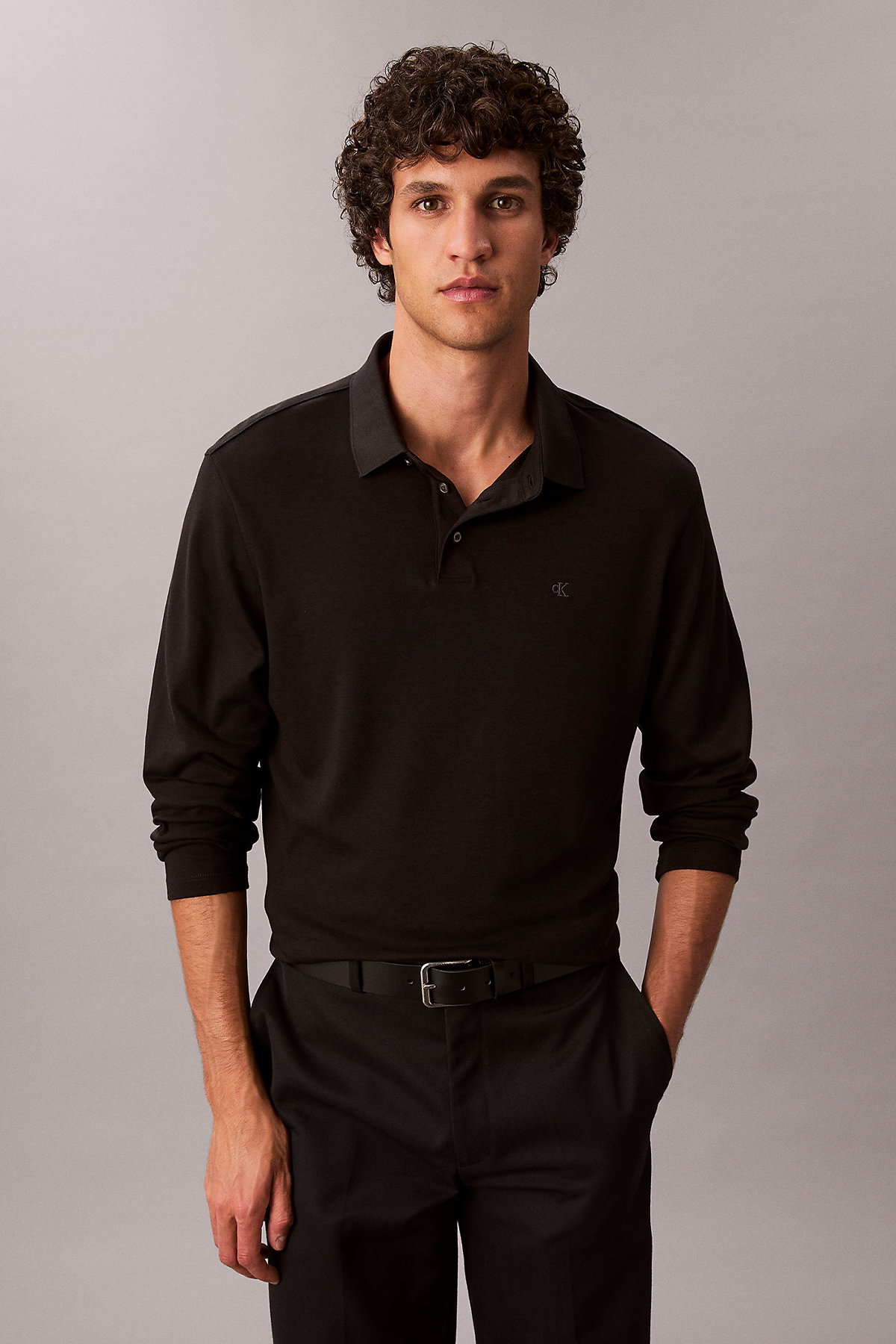 Calvin Klein Erkek Uzun Kollu T-shirt SIYAH