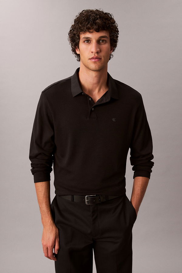 Calvin Klein Erkek Uzun Kollu T-shirt SIYAH