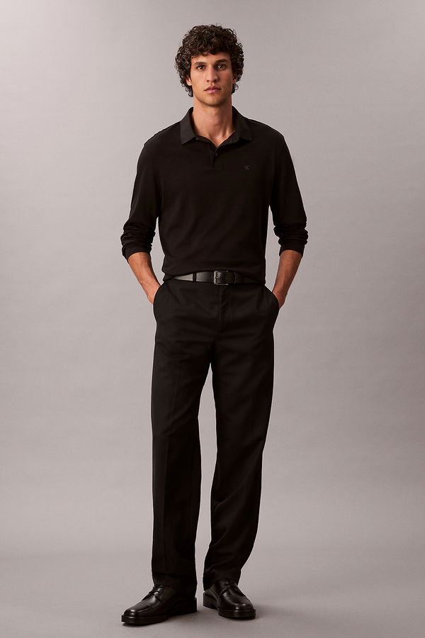 Calvin Klein Erkek Uzun Kollu T-shirt SIYAH