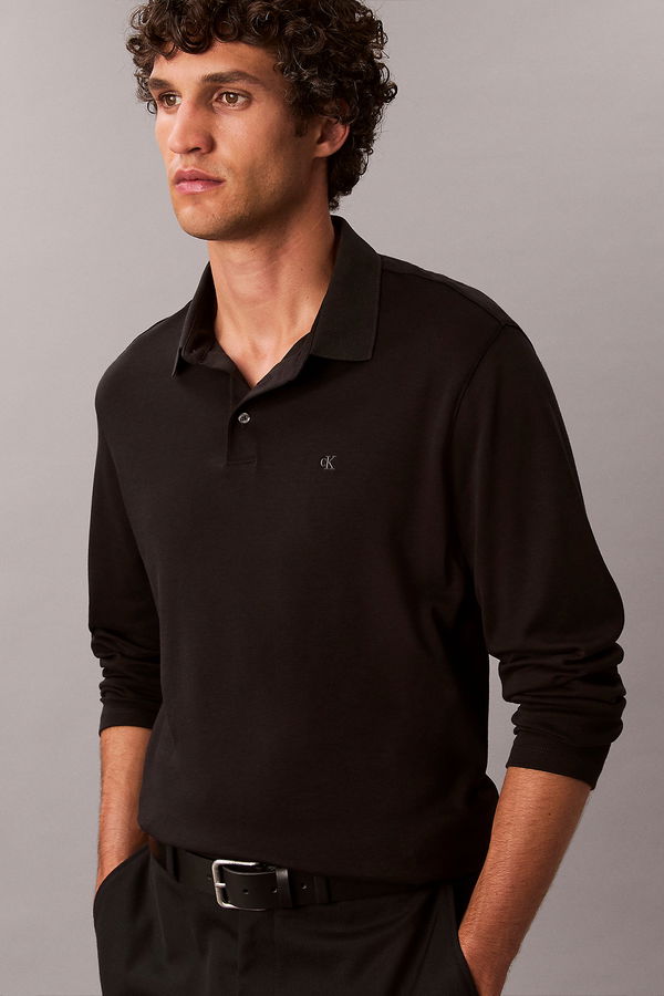 Calvin Klein Erkek Uzun Kollu T-shirt SIYAH