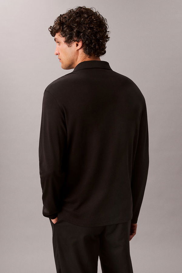 Calvin Klein Erkek Uzun Kollu T-shirt SIYAH
