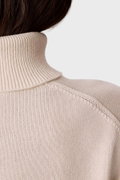 Calvin Klein Kadın Balıklı Yaka Kazak EKRU