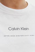 Calvin Klein Kadın Bisiklet Yaka T-shirt BEYAZ