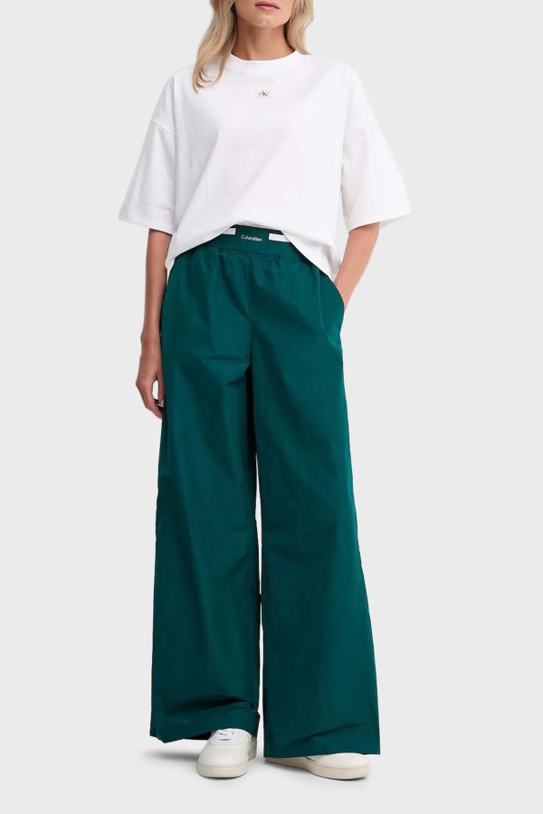 Calvin Klein Kadın Bisiklet Yaka T-shirt KREM