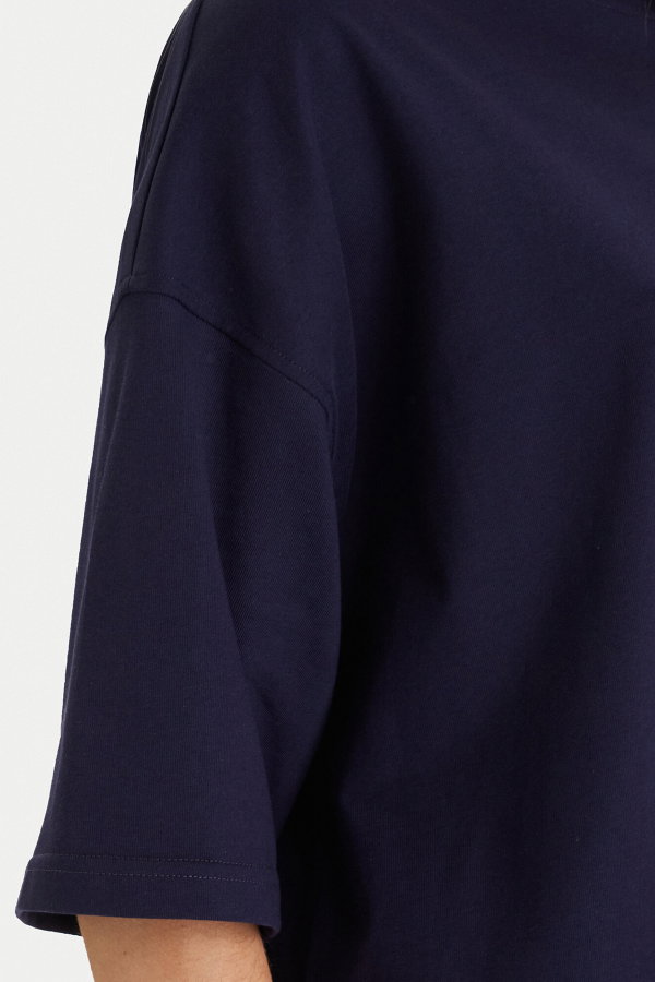 Calvin Klein Kadın Bisiklet Yaka T-shirt LACIVERT