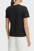 Calvin Klein Kadın Bisiklet Yaka T-shirt SIYAH