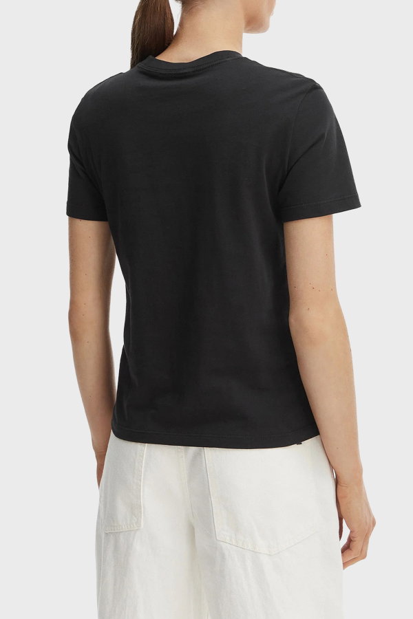 Calvin Klein Kadın Bisiklet Yaka T-shirt SIYAH