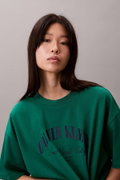 Calvin Klein Kadın Bisiklet Yaka T-shirt YESIL