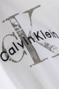 Calvin Klein Kadın Bisiklet Yaka T-shirt Beyaz