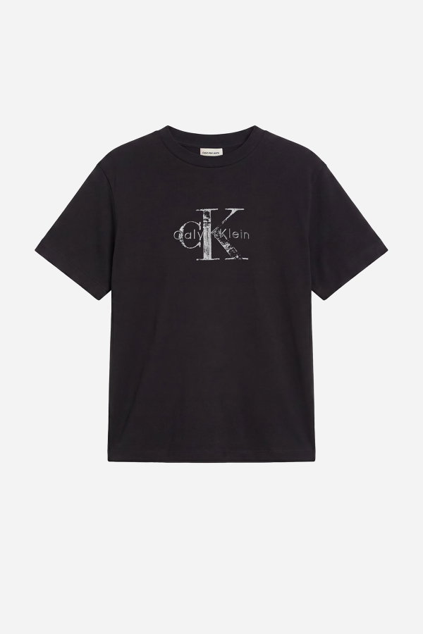 Calvin Klein Kadın Bisiklet Yaka T-shirt SIYAH