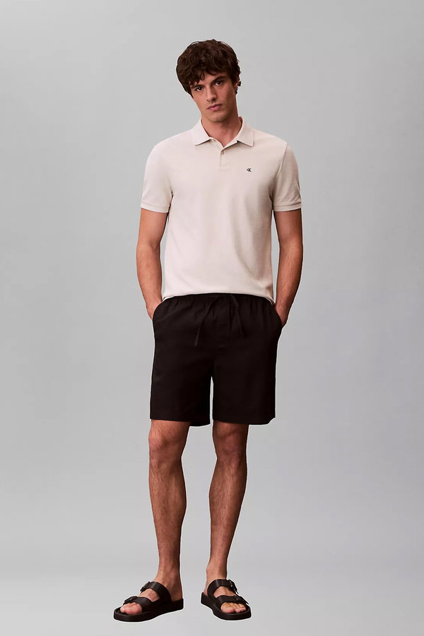 Calvin Klein Erkek Polo Yaka T-shirt KREM