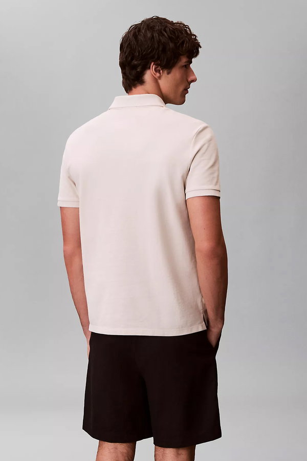Calvin Klein Erkek Polo Yaka T-shirt KREM