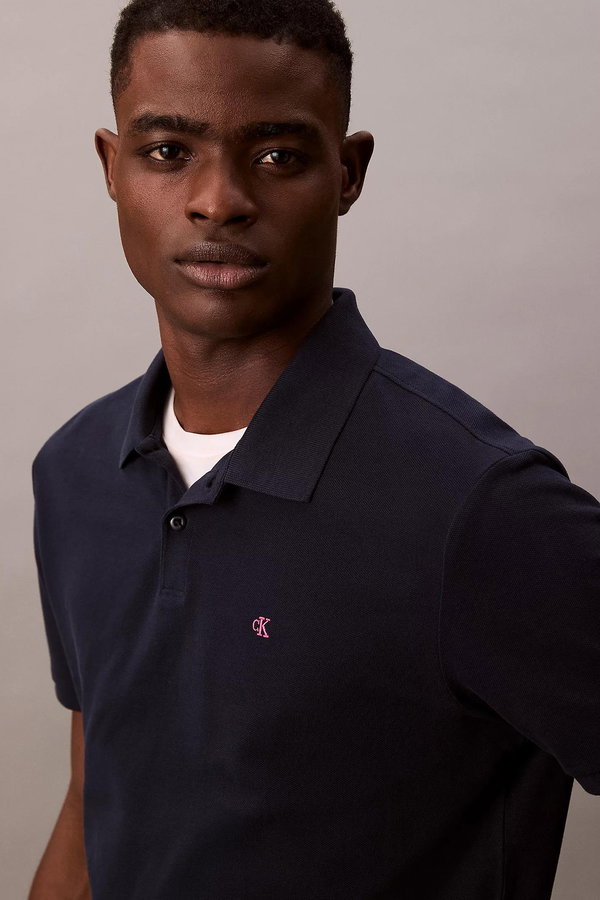 Calvin Klein Erkek Polo Yaka T-shirt LACIVERT