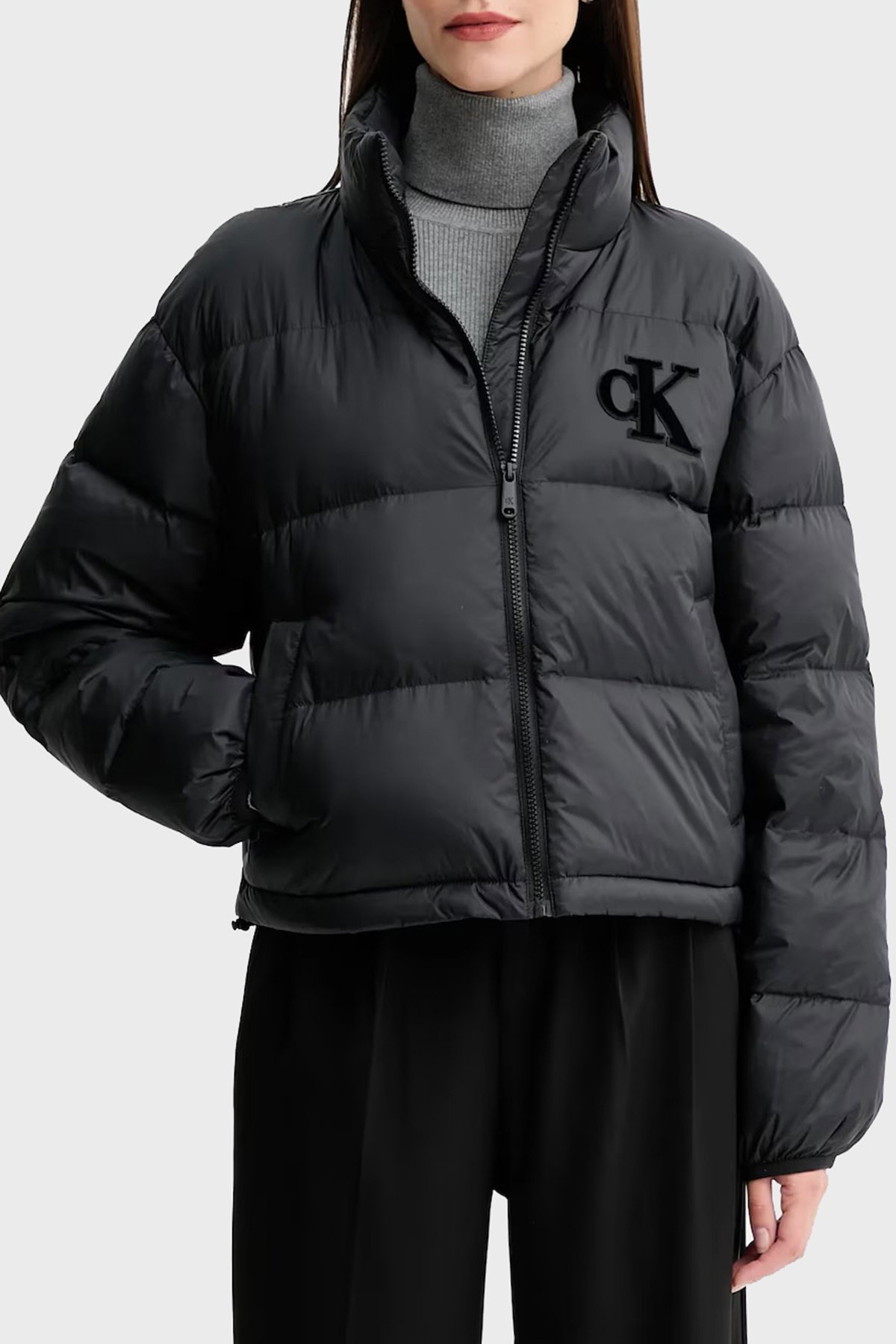 Calvin Klein Kadın Şişme Mont SIYAH