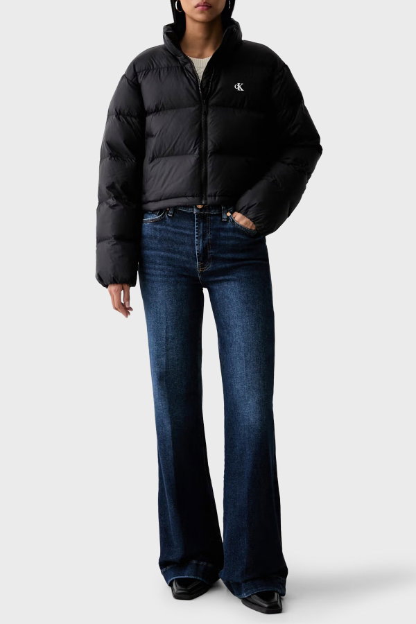 Calvin Klein Kadın Şişme Mont SIYAH