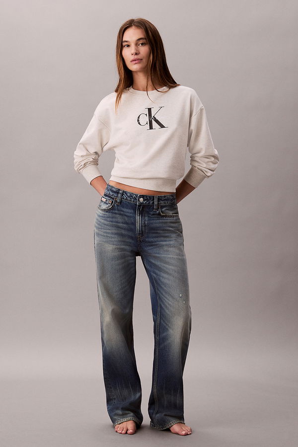 Calvin Klein Kadın Sweatshirt BEJ