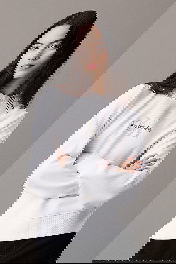 Calvin Klein Kadın Sweat Beyaz Calvin Klein Kadın Sweat Beyaz