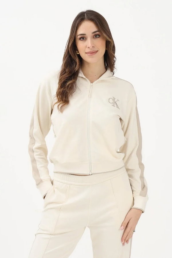 Calvin Klein Kadın Sweatshirt EKRU