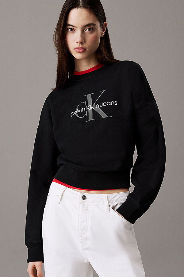 Calvin Klein Kadın Sweatshirt SIYAH Calvin Klein Kadın Sweatshirt SIYAH