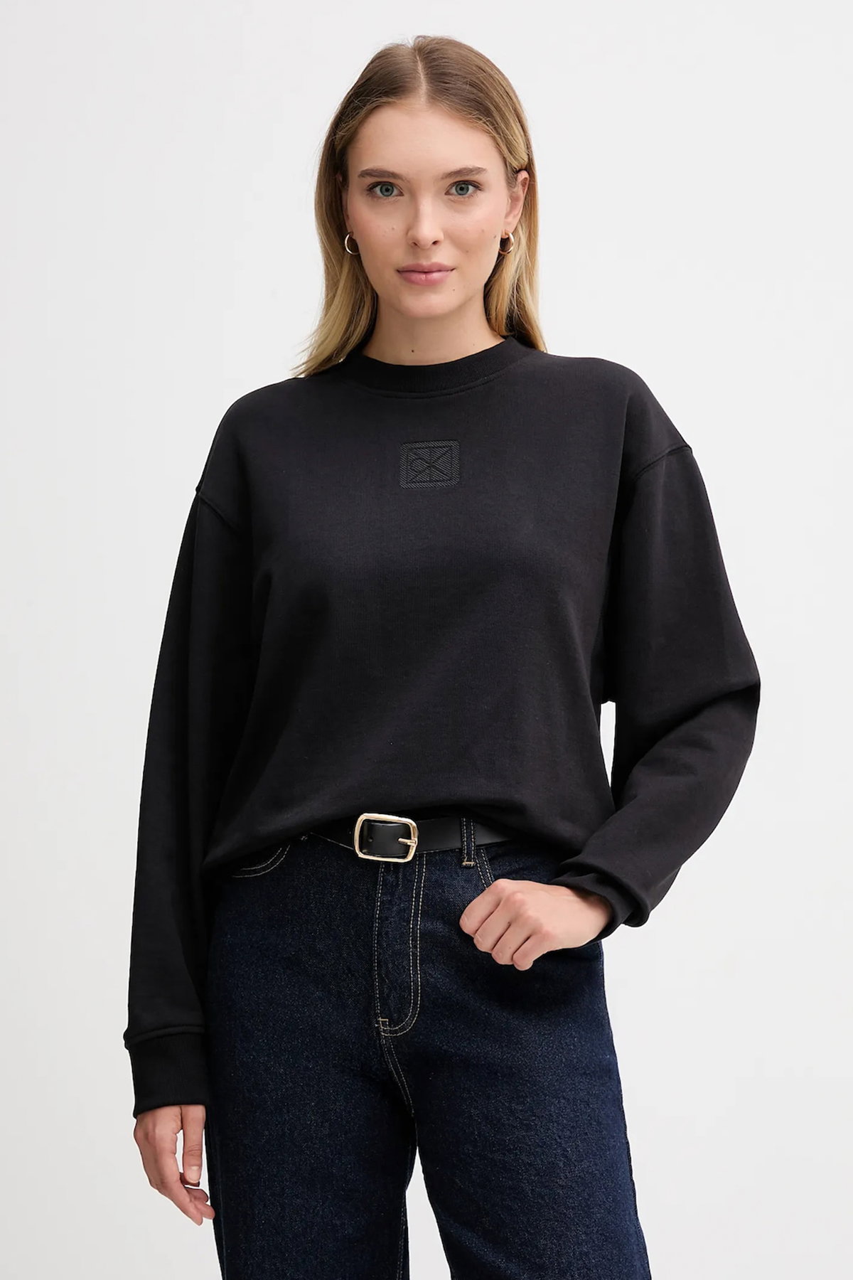 Calvin Klein Kadın Sweatshirt SIYAH