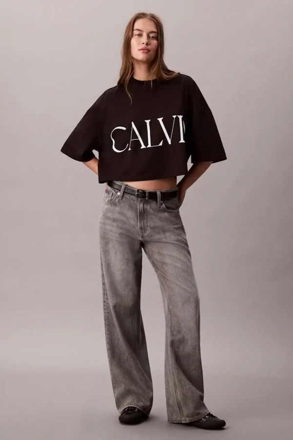 Calvin Klein Kadın T-shirt SIYAH Calvin Klein Kadın T-shirt SIYAH
