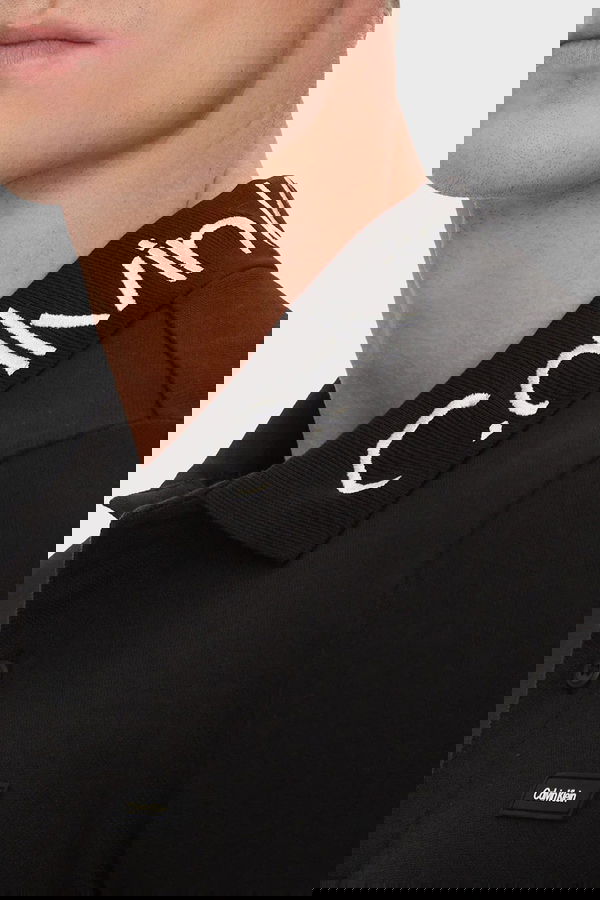 Calvin Klein Polo Yaka Erkek T-shirt Black Calvin Klein Polo Yaka Erkek T-shirt Black