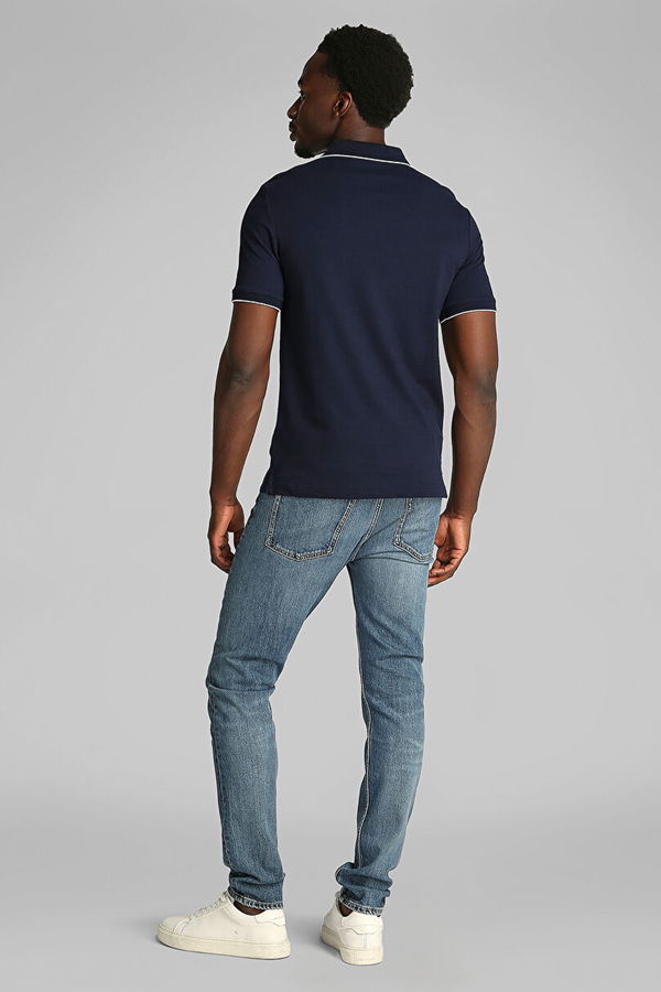 Calvin Klein Polo Yaka Erkek T-shirt LACİVERT Calvin Klein Polo Yaka Erkek T-shirt LACİVERT