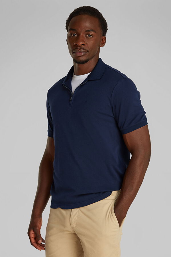 Calvin Klein Polo Yaka Erkek T-shirt LACIVERT Calvin Klein Polo Yaka Erkek T-shirt LACIVERT