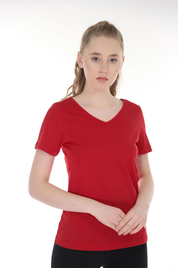 Çapraz İpli T-shirt Kırmızı Çapraz İpli T-shirt Kırmızı