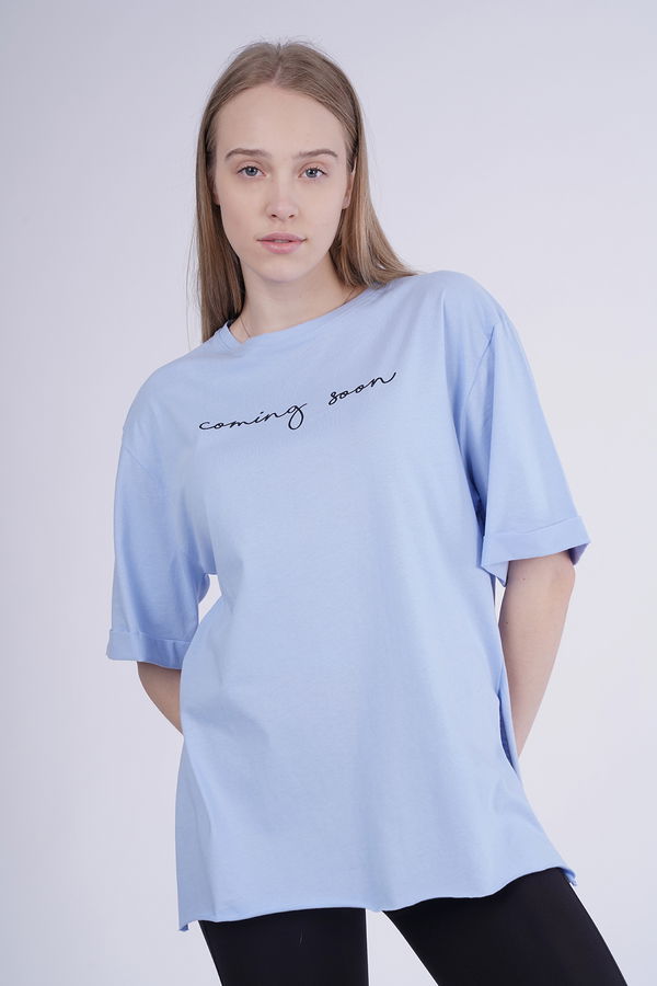 Gabria Baskılı Duble Kol T-shirt