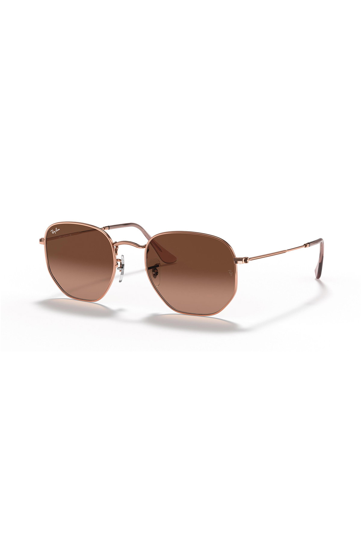 Ray-Ban Hexagonal Flat Lenses Unisex Güneş Gözlüğü KAHVE-ALTI