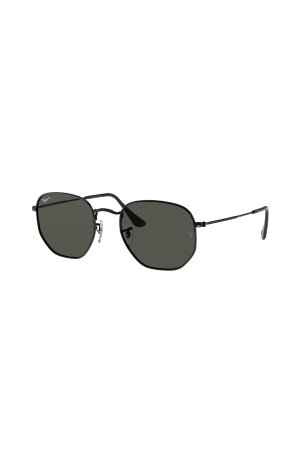 Ray-Ban Hexagonal Flat Lenses Unisex Polarize Güneş Gözlüğü SİYAH-GRİ