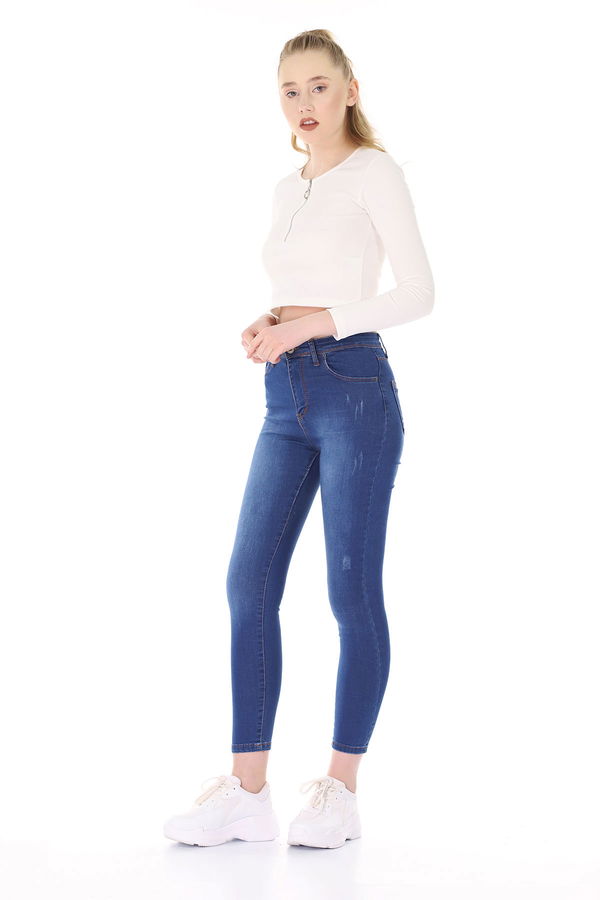 Cepli Kot Pantolon TAŞ-MAVİ Cepli Kot Pantolon TAŞ-MAVİ