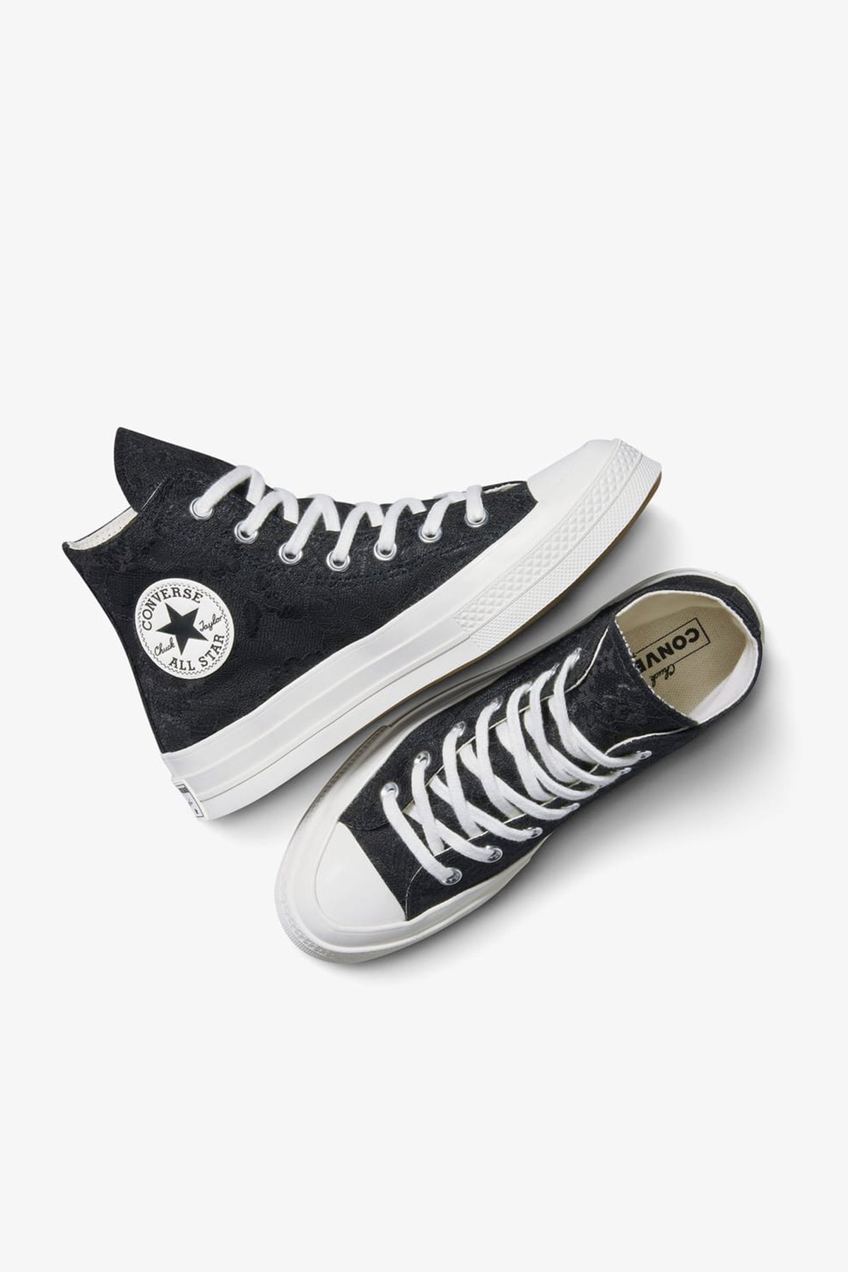 Converse Chuck 70 Kadın Dantelli Kadın Sneaker SIYAH