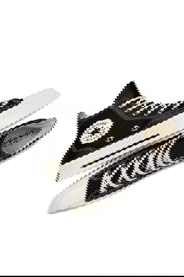 Converse Chuck 70 De Luxe Squared Kadın Platform Sneaker SIYAH